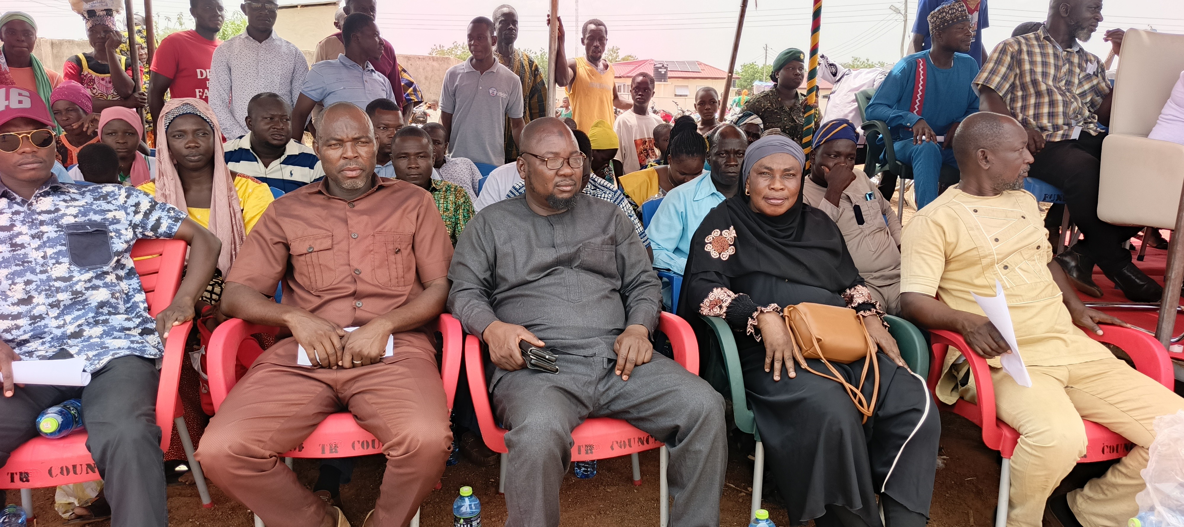 Some Staff of the Wa East District Assembly observing 2026 Match Pass