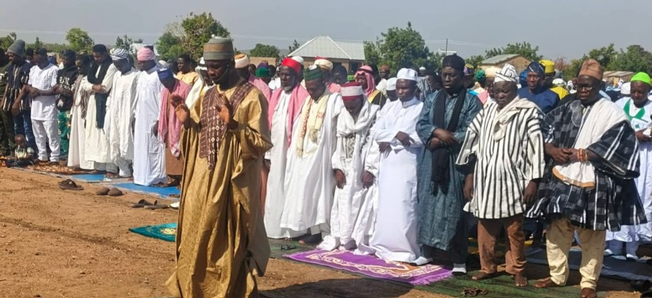 The District Chief Executive for Wa East, Hon Sayibu Adamu, joined the people of Bulenga in prayer during the 2026 Eid celebration.